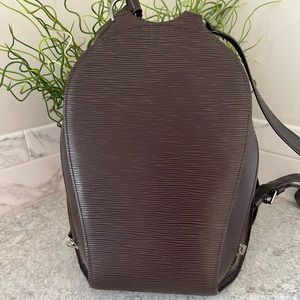 Epi Noir dark brown backpack. No dust bag. Excellent condition. Barely used.